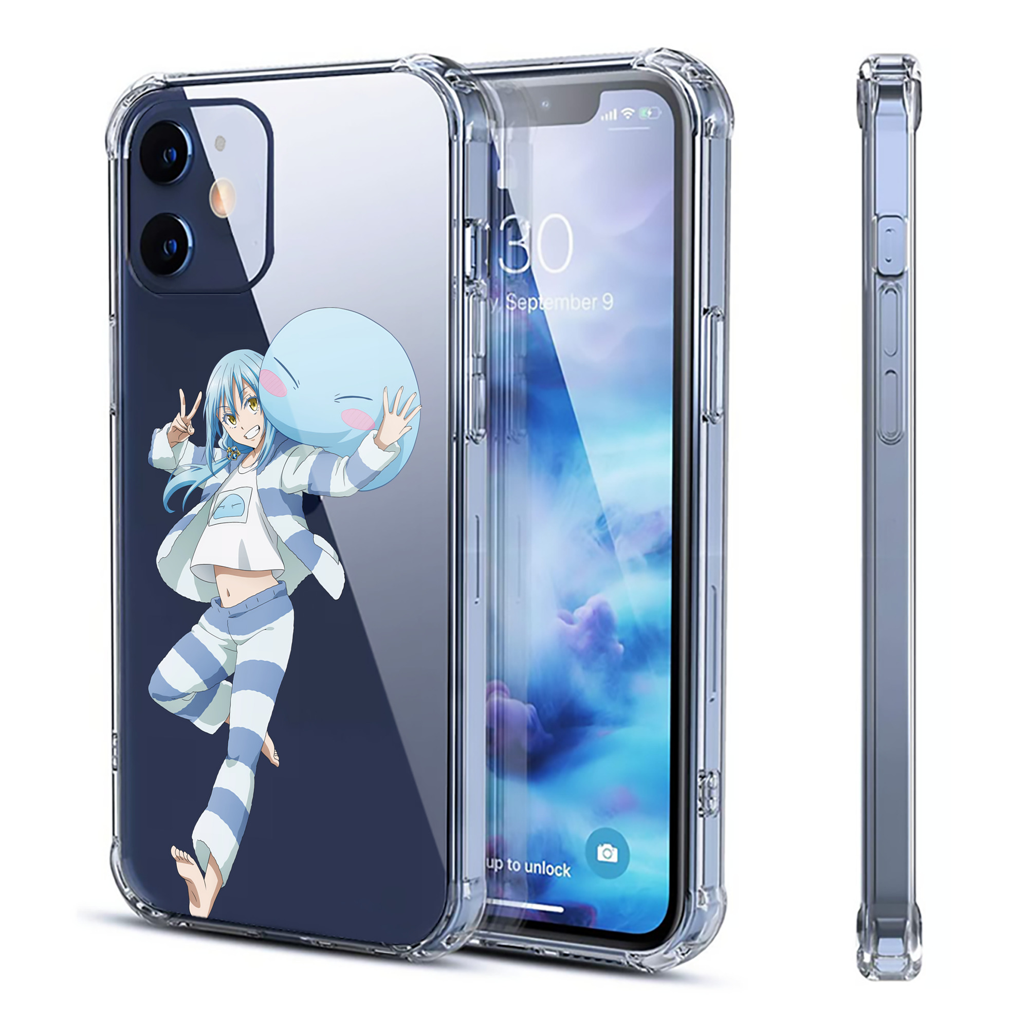 （画像用） 転スラ Regarding Reincarnated to Slime 【iPhone 12シリーズ対応】透明スマホケース（クリアソフトケース）
